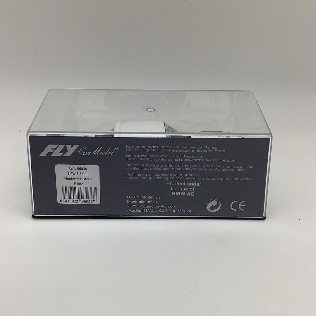 Car model box for BMW 3'5 CSL Monterey Historic for Fly Car 96036