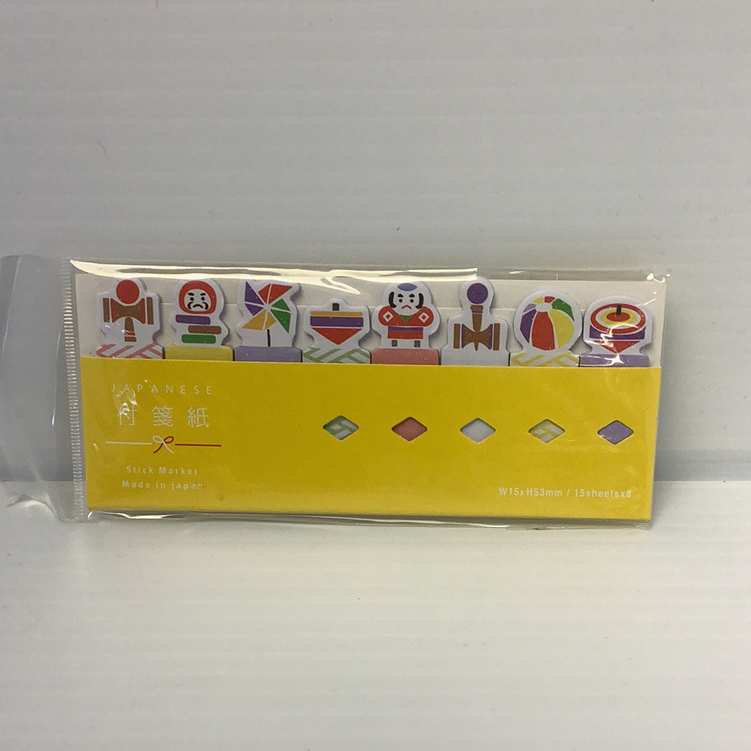 Assortment of Japanese themed sticky notes with various designs for BC USA 39567