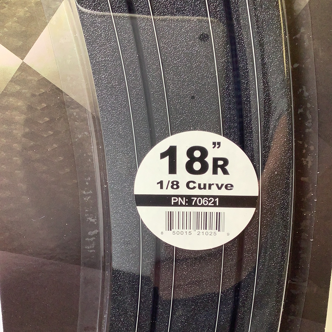 Tire tread pattern showing 18R, 1/8 Curve, PN: 70621 for AFX RaceMaster