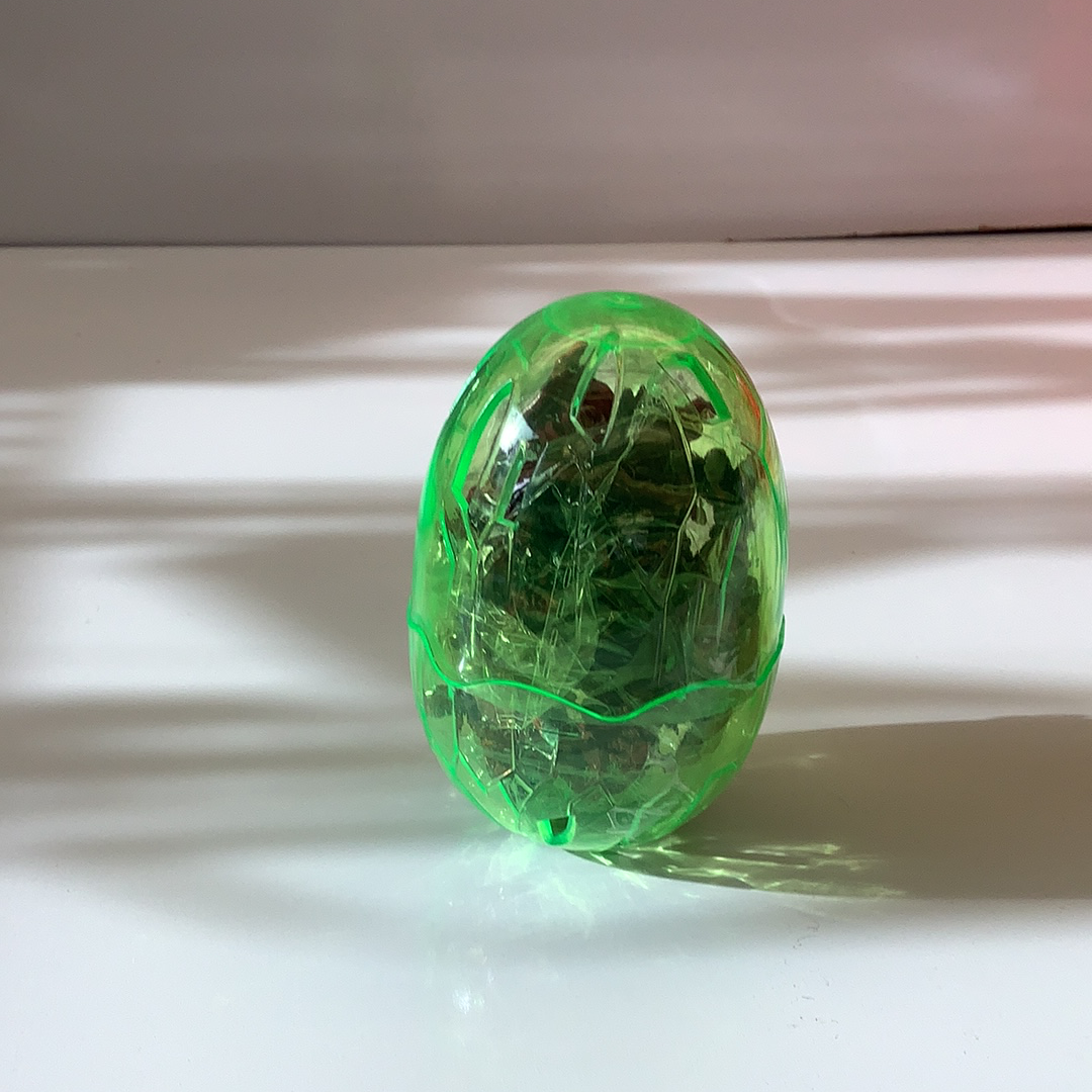 Green, translucent, egg-shaped block toy, suitable for crafting for Schylling 88283TY