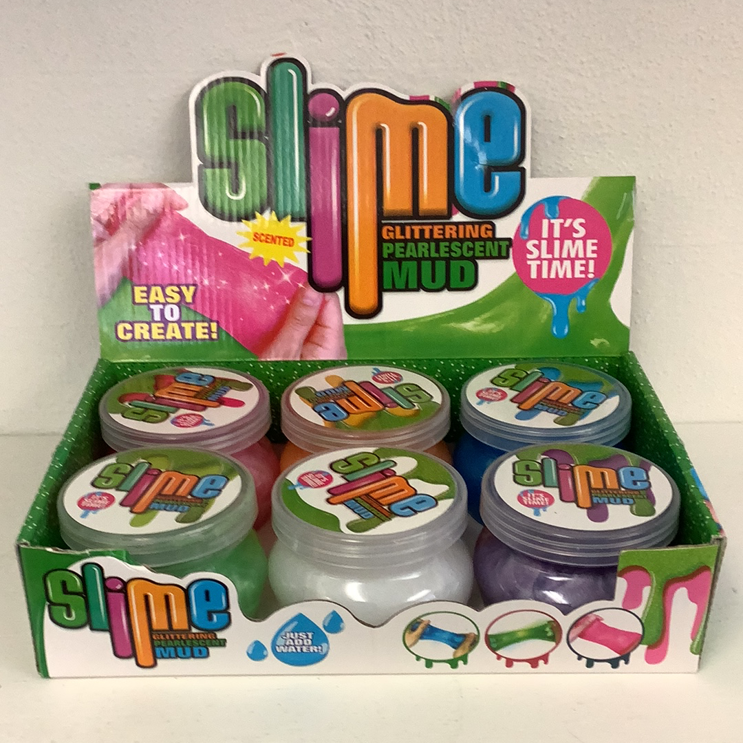 Assortment of scented, glittery putty tubs for play for IMEX-Toys 88134NV