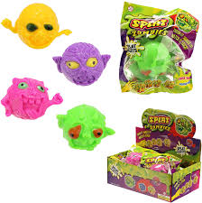 Assortment of colorful, squishy monster balls for play for Faire MSB