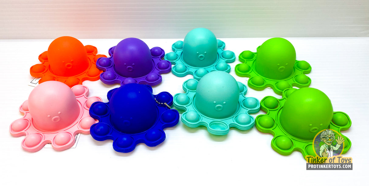 Colorful pop octopus sensory toys in various shades for BVP 88782