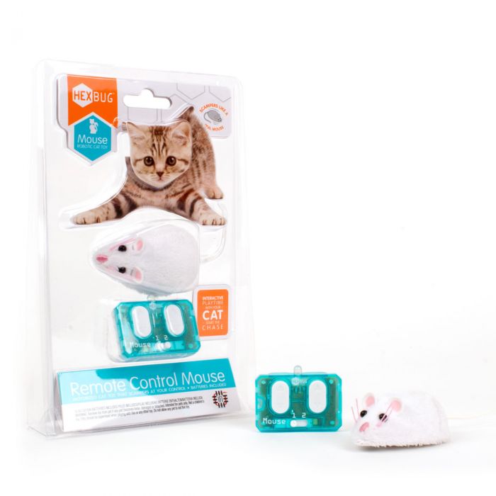 Remote control cat and mouse toys in packaging with accessories for HexBug 480-4466