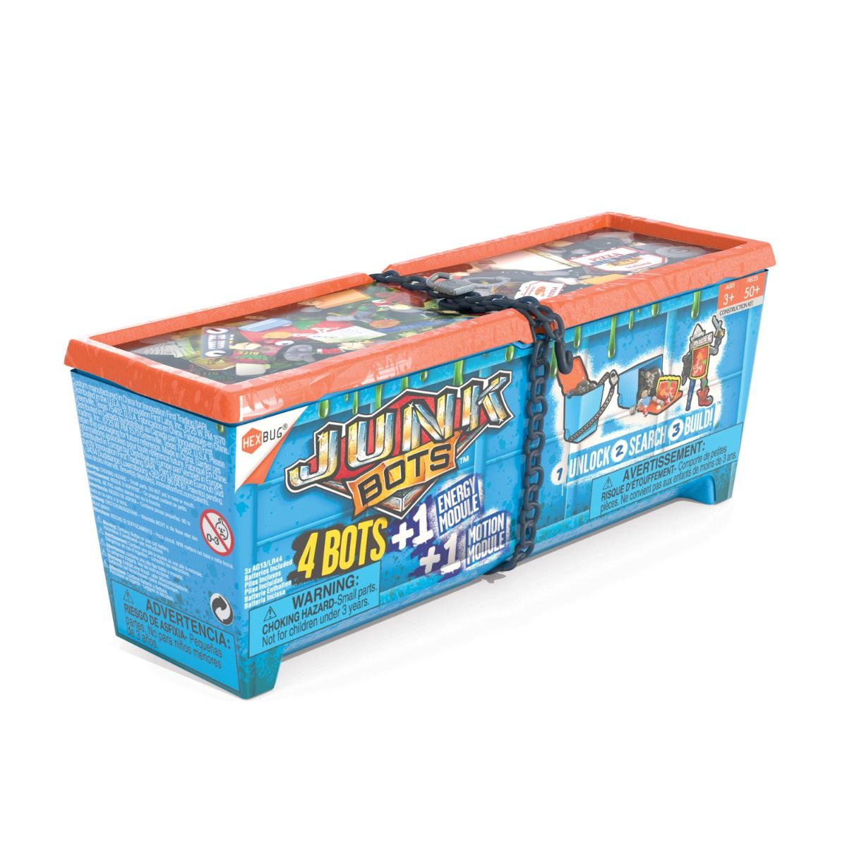 Toy dumpster set for building and play for HexBug 430-6843