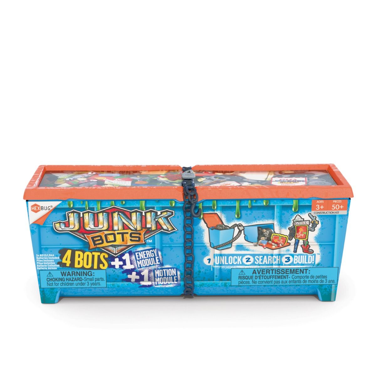JunkBots building set box with 4 bots and energy module for HexBug 430-6843
