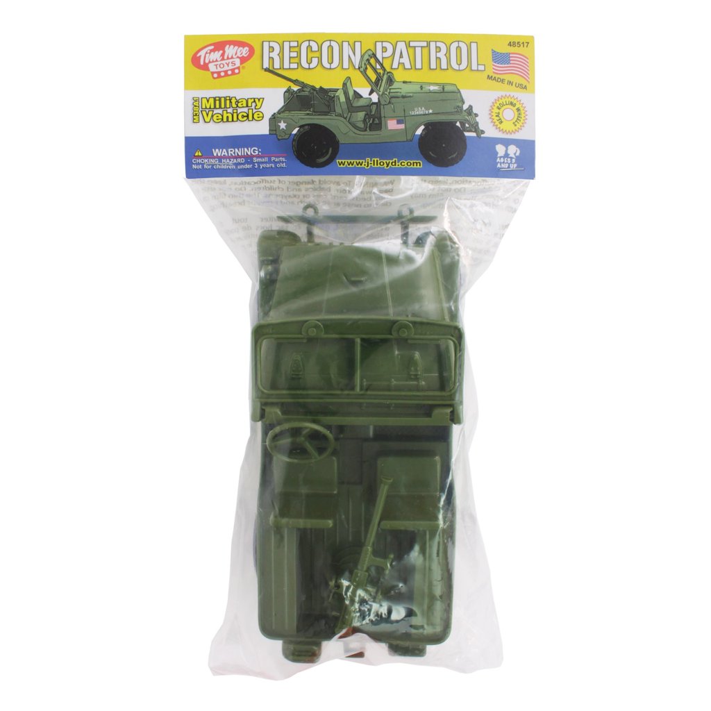 Olive green military 4x4 recon patrol toy vehicle for Tim Mee 48517