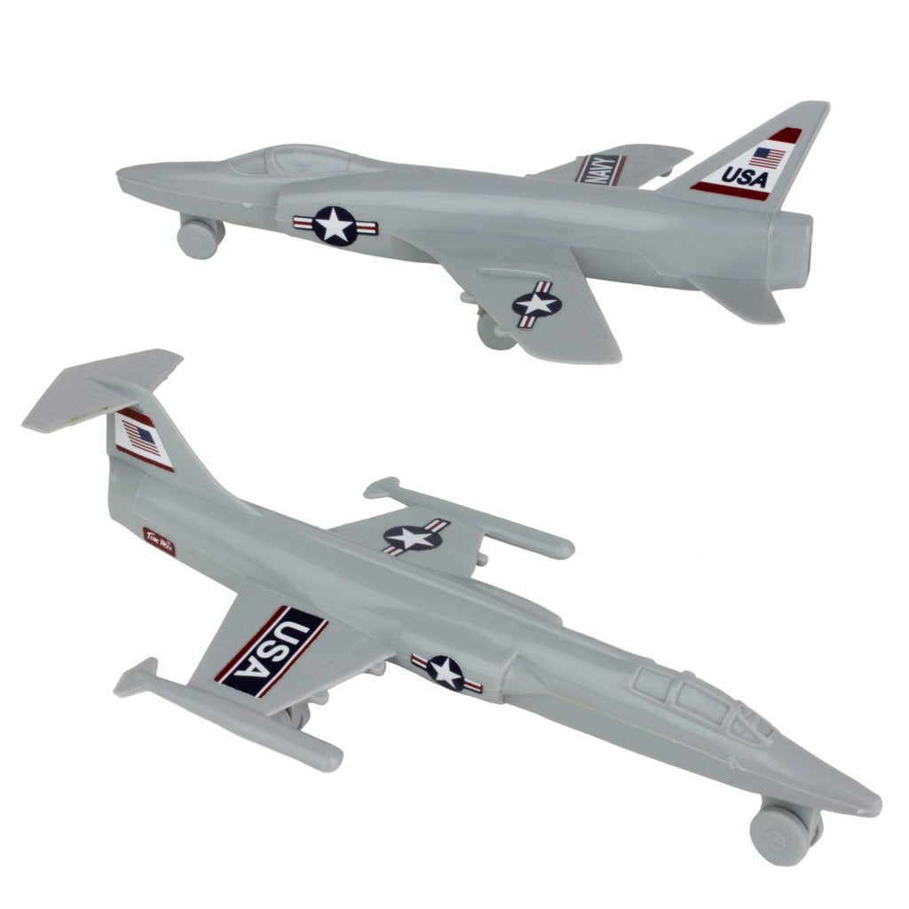 Two light grey model fighter jets with US markings for Tim Mee 62163