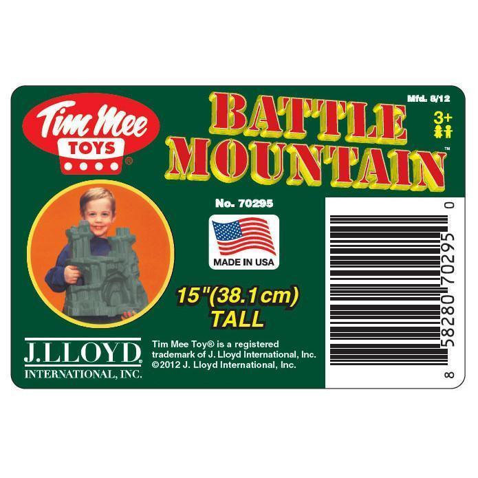 Battle Mountain scenery toy box, 15" tall, grey color for Tim Mee 70295