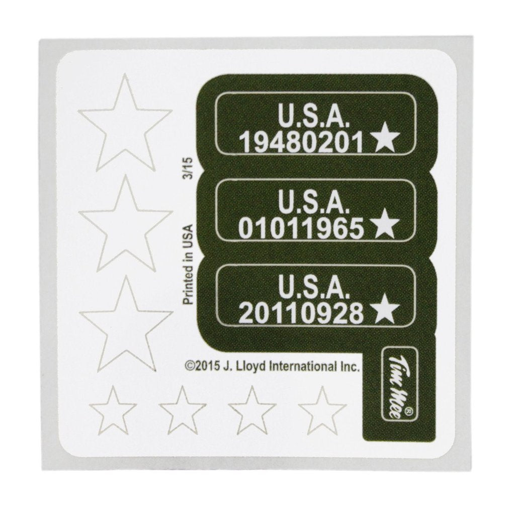 Military stencil markings for M48 Patton tank model kit for Tim Mee 07192