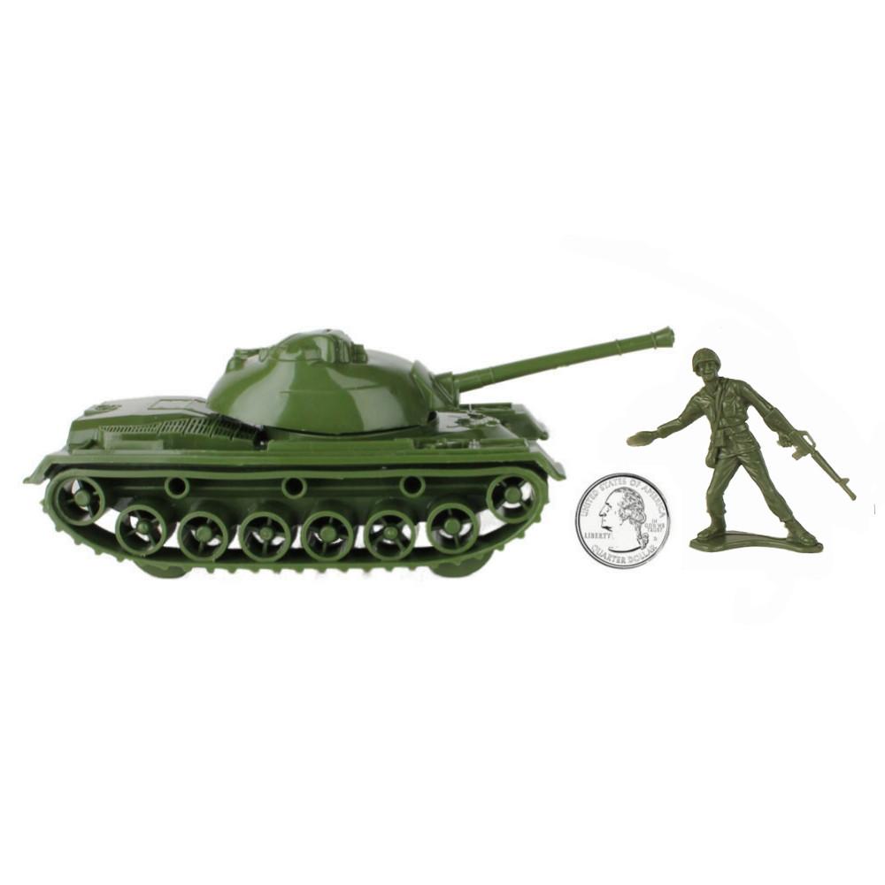Green gunship and soldier playset for army men for Tim Mee 62750