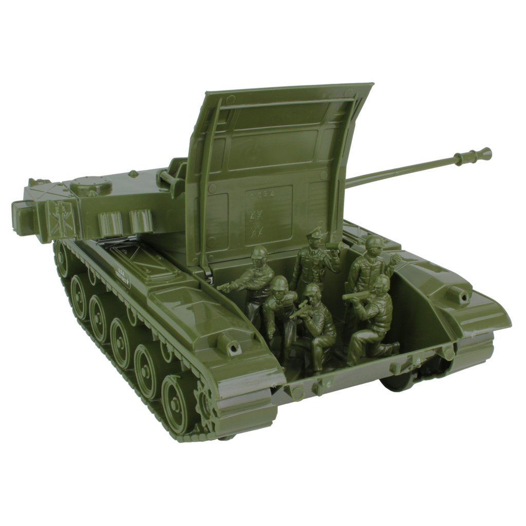 Playset with M41 tank and figures in olive green for Tim Mee 17520