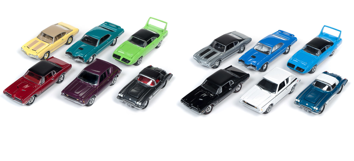 Assortment Johnny Lightning 50 Year Muscle Cars U.S.A | A & B | JLMC021 | Johnny Lightning Die Cast