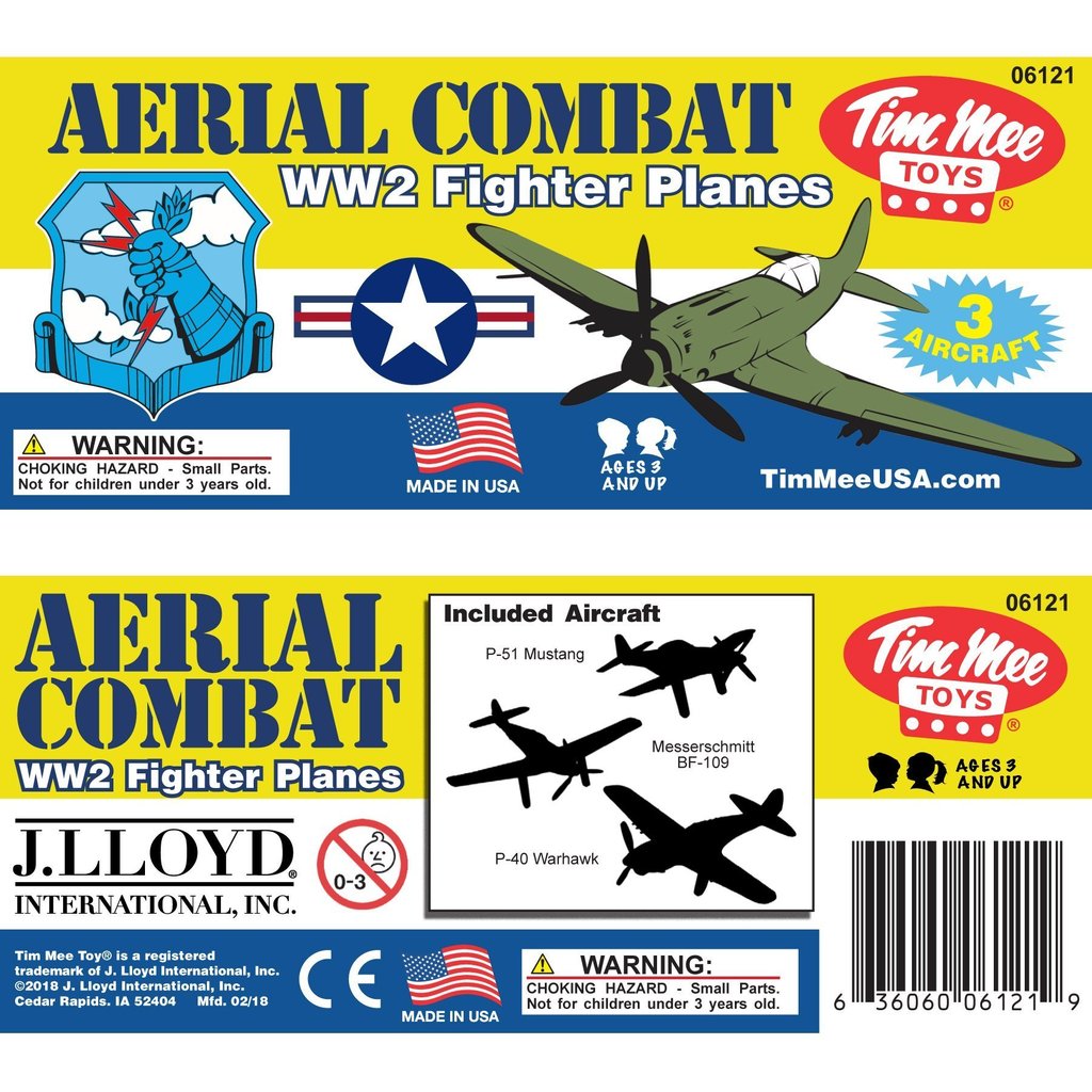 Set of vintage WW2 fighter planes for building and play for Tim Mee 06121