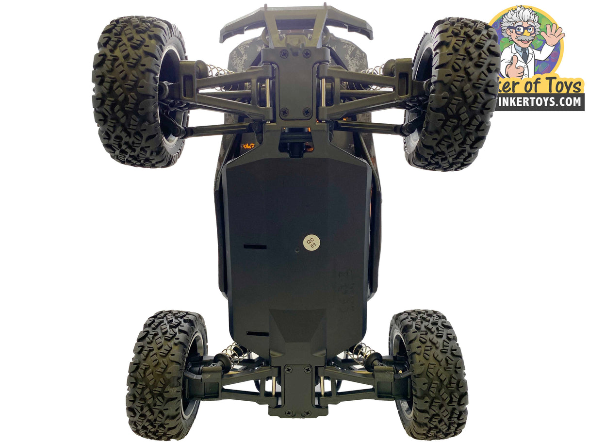Remote-controlled desert truck with large off-road tires and black chassis for IMEX IMX19035