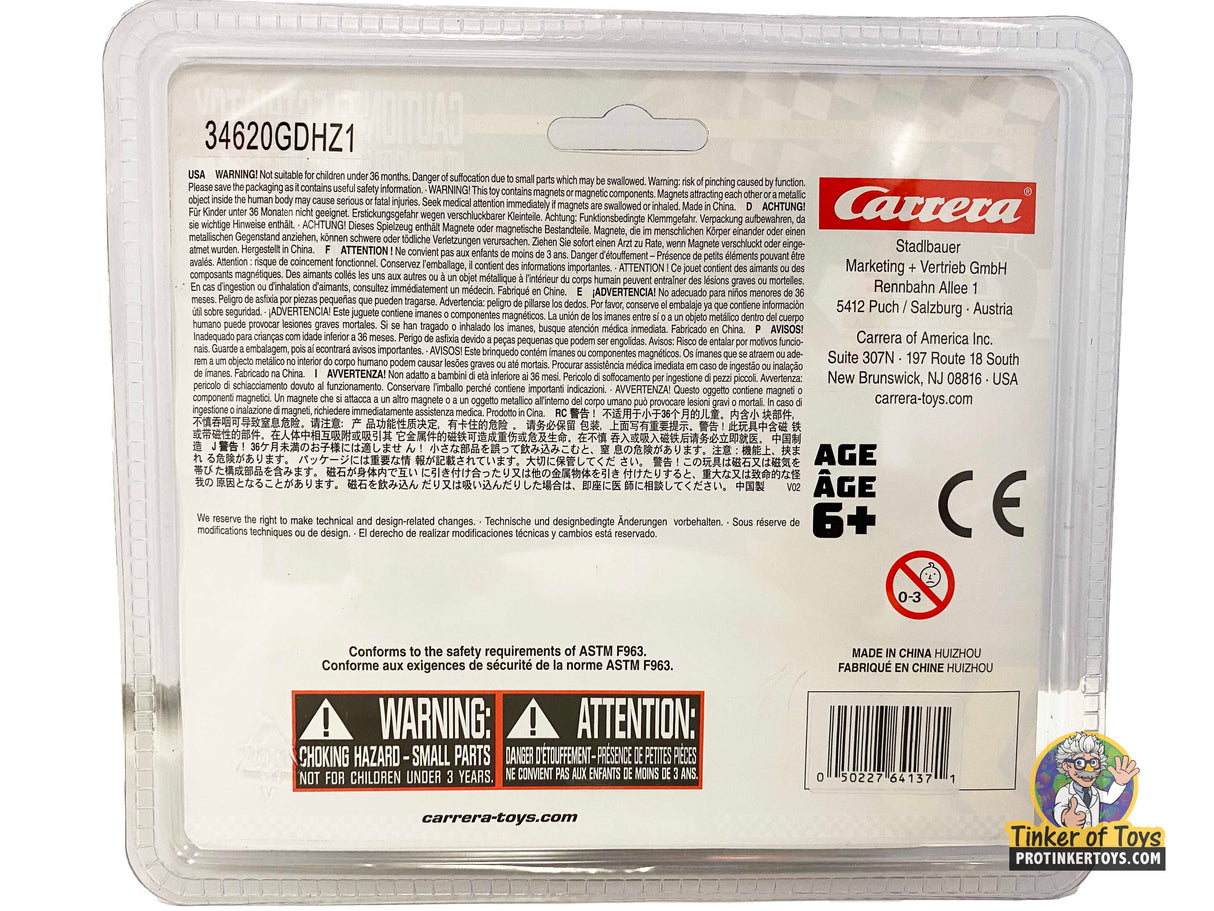 Race car toy box showing Lamborghini Huracan model for Carrera Go 20064137