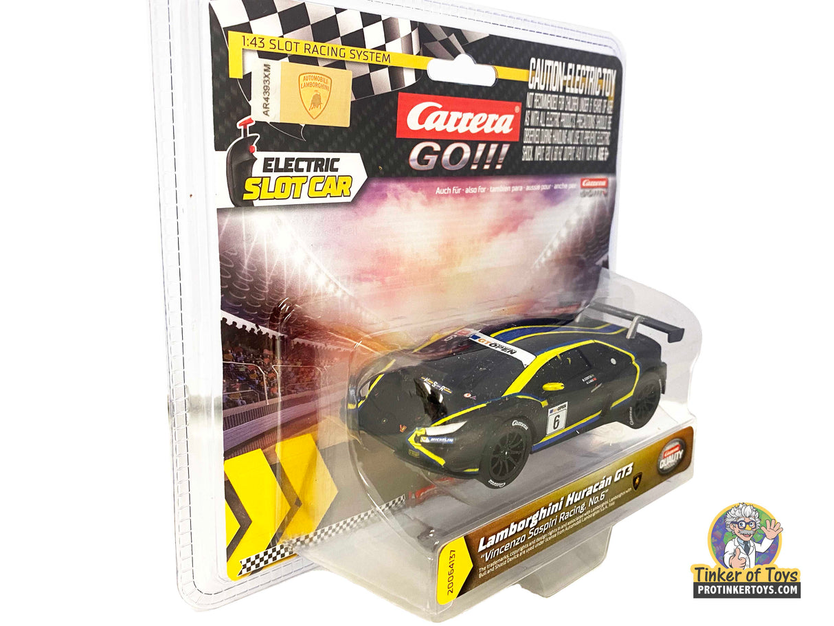 Electric slot car set with Lamborghini Huracan model for Carrera Go 20064137