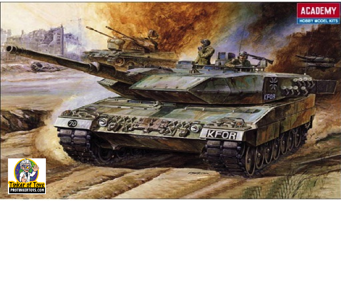 Leopard II tank model in action, ready for assembly for ACD Model 27731