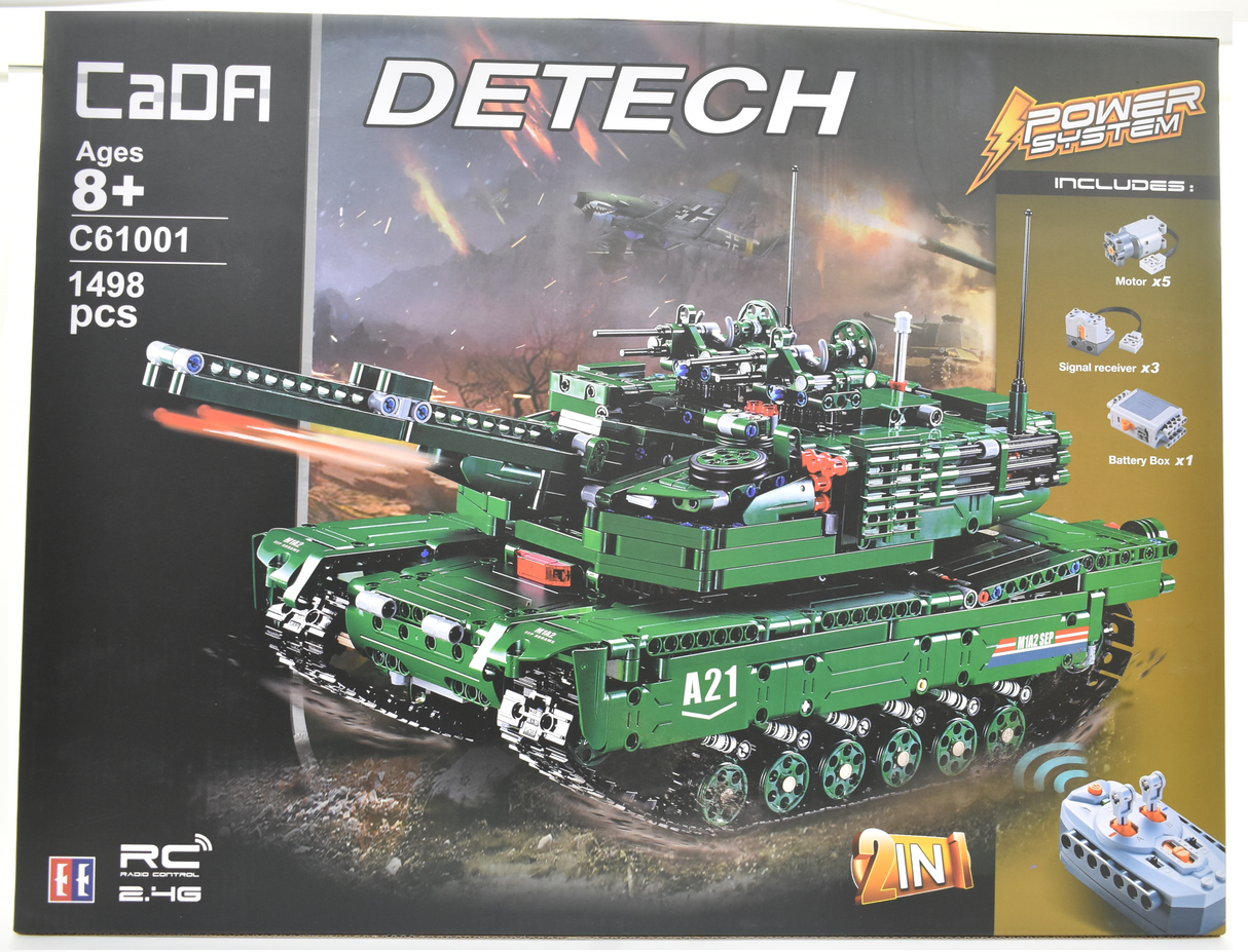 M1A2 Abrams Tank Detach Power System R/C 1498pcs | C61001W | CaDA