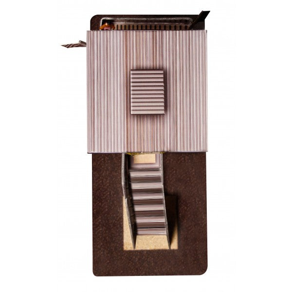 Model kit of a marshalling tower with detailed architectural elements for Innovative Hobby Supply BK6429