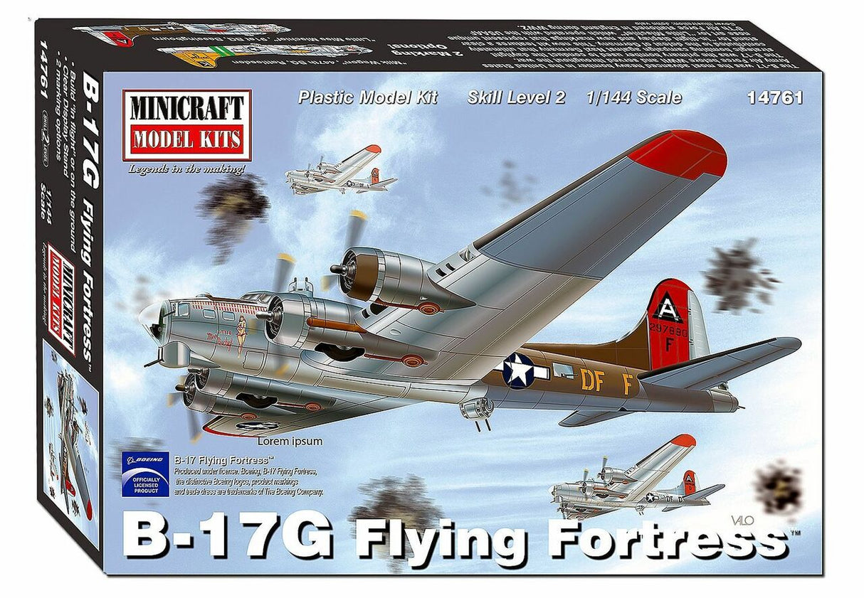 B-17G Flying Fortress model kit box art showing the aircraft for AMT 14761