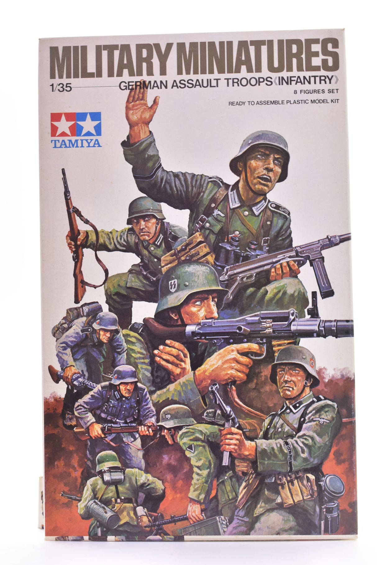 Military Miniatures German Assault Troops Infantry 1:35 Scale | MM130 | Tamiya Models