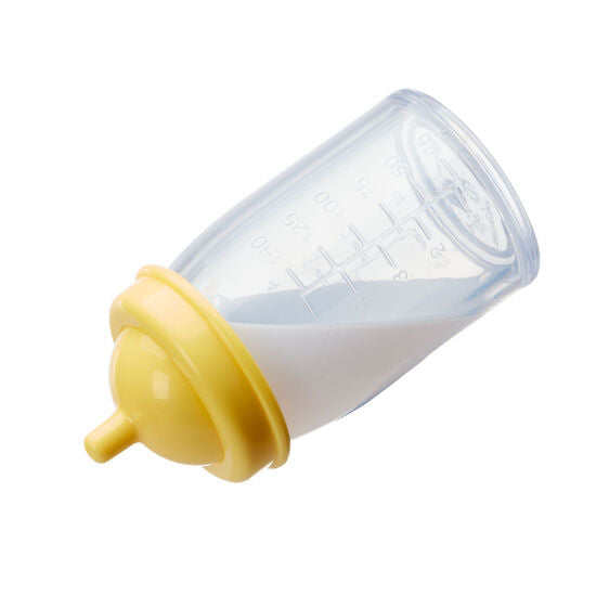 Baby bottle toy with yellow nipple, for play for Melissa and Doug 31708