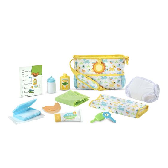 Baby travel play set with bag, wipes, sunscreen, and toys for Melissa and Doug 31707