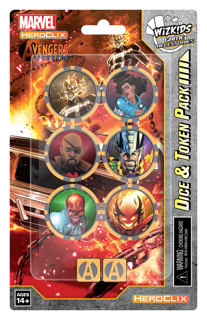 Marvel HeroClix: Avengers Forever Dice & Token Pack Ghost Rider | WZK84860 | WizKids