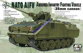 Scale model of NATO AIFV armored infantry fighting vehicle with 25mm cannon for AFV Club AFV35016