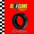 Black slot car tires, 4-pack, for 1/43 scale racing for Carrera GO!!! NASCAR /43 Scale Slot Car Tire