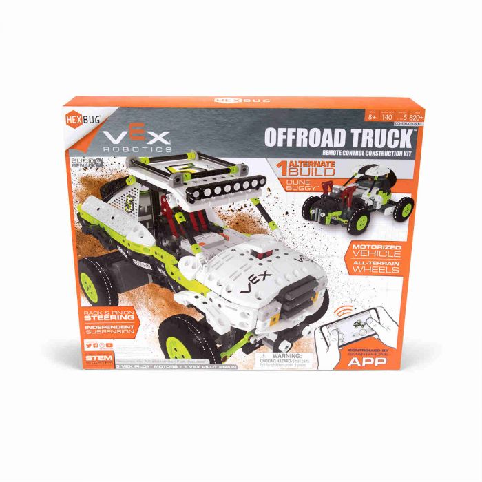 Remote control offroad truck construction kit for building and playing for HexBug 406-4557
