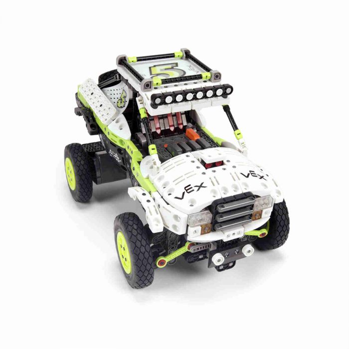 Offroad robot truck with large tires and white chassis for HexBug 406-4557, package view, product view 3