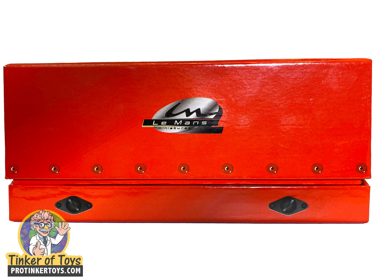 Red metal display case with Le Mans miniatures logo for Series GTS 132047