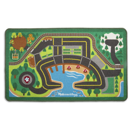 Paw Patrol adventure rug featuring Adventure Bay landmarks and play areas for Melissa and Doug 33273