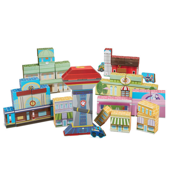 Colorful cardboard building blocks set featuring Paw Patrol characters for Melissa and Doug 33277