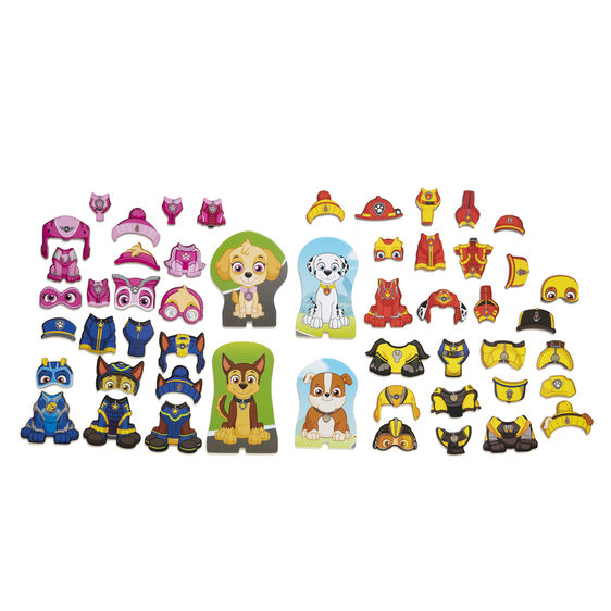 Paw Patrol magnetic play set with various character costumes and accessories for Melissa and Doug 33267