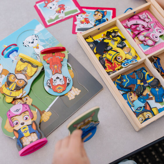 Paw Patrol magnetic play set with character figures and activity cards for Melissa and Doug 33267