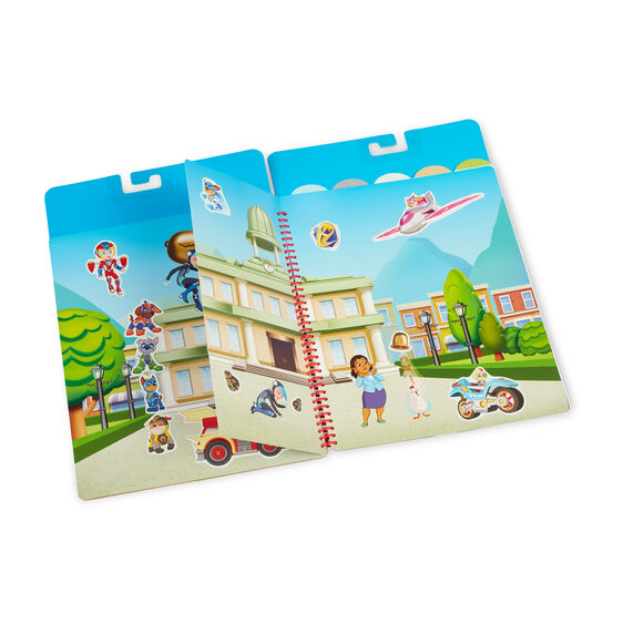 Paw Patrol restickable sticker flip-flap pad featuring Adventure Bay characters for Melissa and Doug 33254