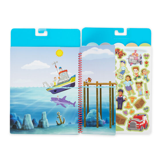 Paw Patrol activity pad with stickers and flip-flap scenes for play for Melissa and Doug 33254