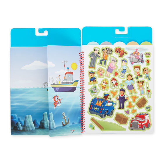Stickers and flip-flap pad featuring Paw Patrol characters and scenes for Melissa and Doug 33254