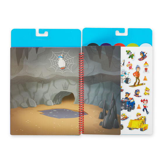 Flip-flap sticker pad featuring Paw Patrol characters and cave scene for Melissa and Doug 33253