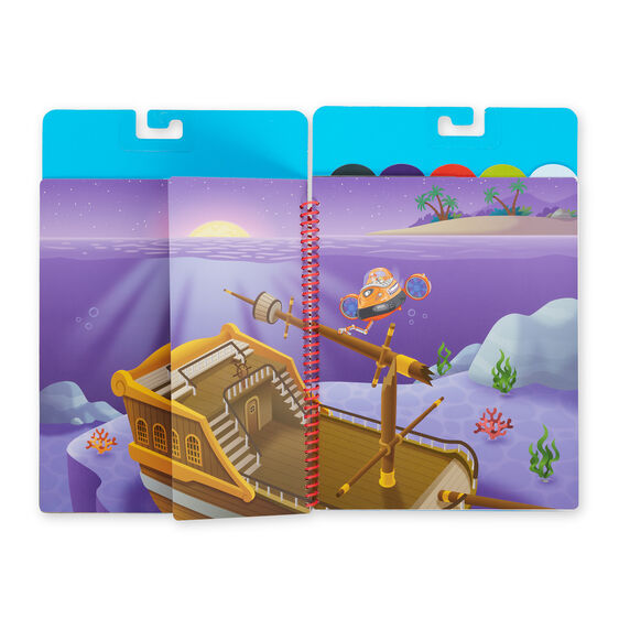 Paw Patrol sticker flip-flap pad featuring a pirate ship and characters for Melissa and Doug 33253