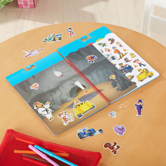 Paw Patrol sticker flip-flap activity book with characters and vehicles for Melissa and Doug 33253