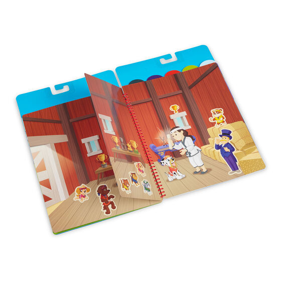 Paw Patrol sticker flip-flap activity book with characters and missions for Melissa and Doug 33253