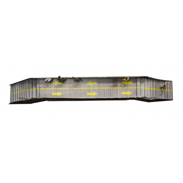 Model kit pedestrian bridge with yellow directional arrows for Innovative Hobby Supply BK6428