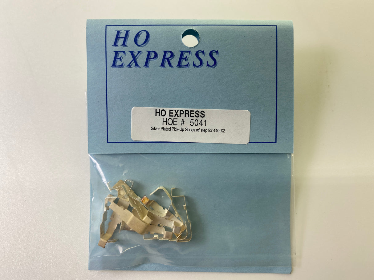 Pickup Shoes W/step 440-X2 Silver Plated 6 prs | HOE 5041 | HO Express