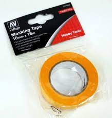 Yellow masking tape roll, 10mm wide, 18mm long, for crafting for Vallejo Paints VAL7006