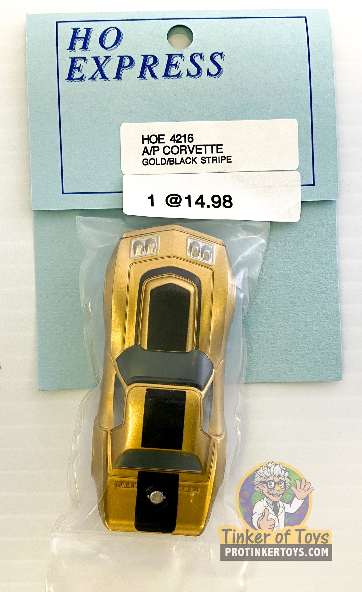 A/P Corvette | HOE | HO Express-American Line-K-Gold/Black Stripe-ProTinkerToys