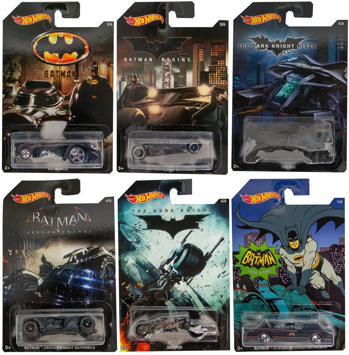 Batman Bundle Set 1 - 6 by Hot Wheels